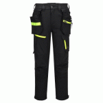 PORTWEST EV446 PANTALON DE TRAVAIL STRETCH LÉGER EV4 HOLSTERS AMOVIBLES NOIR SHORT - TAILLE 32 - COURT