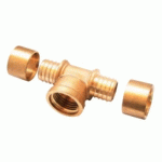 RACCORD PER À GLISSEMENT - TÉ FEMELLE - DIAM 16 MM - FILETAGE 15X21 BOUTTÉ