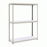 RAYONNAGE RAPID 1 MANUTAN 2440X1830X610 3 TAB GRIS MELAMINÉE