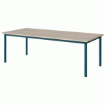 TABLE MALIBU 180X80 T3 4P STRA ABS ACACIA/BLEU 5025
