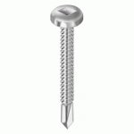 VIS À TÔLE - TÊTE CYLINDRIQUE - FILETAGE TOTAL - 4,8X19 MM - 500 PIÈCES VISWOOD