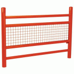 BARRIÈRE LINEA SPÉCIALE ECOLE 1.57 GRILLAGÉ GALVA ROUGE 3020 - PROCITY