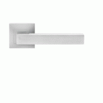 BÉQUILLE DOUBLE SUR ROSACE SLIM STYLE BE800Q À CLIPSER EN INOX SATINÉ - BEC-DE-CANE KARCHER DESIGN