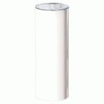 BORNE PROVINCE Ø 22 CM INOX BROSSÉ - ZINC BLANC 9010 - PROCITY