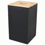 COFFRE À GRANULÉS DE BOIS STONE - 36L - JURA MONTANIA EDA PLASTIQUES