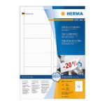 HERMA ETIQUETTES ENLEVABLES BLANCHES HERMA - 88,9 X 46,6 MM - BOITE DE 1200