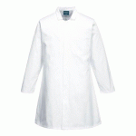 LOT DE 2 - PORTWEST 2202 BLOUSE HOMME AGROALIMENTAIRE, 1 POCHE BLANC - TAILLE M