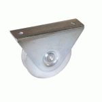 LOT DE 6 ROUES DE PORTAIL COULISSANT SUPPORT EXTÉRIEUR À GORGE RONDE - 80X24 - Ø16 TORBEL