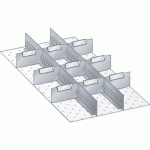 MATÉRIEL DE SUBDIVISION POUR TIROIRS 306X612X75MM - LISTA