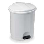 POUBELLE SANITAIRE À PÉDALE 5 L - BLANC
