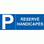 LOT DE 2 - RÉSERVÉ + LETTRE P - 210 X 75 - PVC