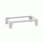 SOCLE PIEDS GRIS POUR VESTIAIRE INDUSTRIE SALISSANTE 2 COLONNES L = 80 CM - MANUTAN COLLECTIVITÉS