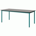 TABLE MALIBU 180X80 T5 4P STRA BÉTON F186/NOIR BLEU 5018