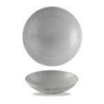 ASSIETTE COUPE CREUSE ROND GRIS PORCELAINE Ø 18 CM NORSE HARVEST DUDSON