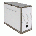 LOT DE 20 - BOÎTE ARCHIVES CARTON BRUNEAU - DOS 15 CM - HAUTE RÉSISTANCE - COULEURS ASSORTIES