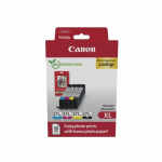CANON PGI 570 XL + CLI 571 XL PACK DE 4 CARTOUCHES - 1 NOIRE + 3 COULEURS POUR IMPRIMANTES JET D