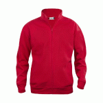 CLIQUE SWEAT BASIC ZIPPÉ HOMME ROUGE 3XL