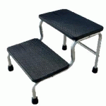 MARCHEPIED INOX 2 MARCHES NOIR - MANUTAN COLLECTIVITÉS