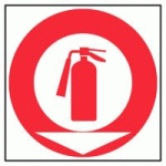 PANNEAU EXTINCTEUR + FLÈCHE DIRECTIONNELLE