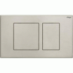PLAQUE DE COMMANDE WC DOUBLE VOLUME EN INOX BROSSÉ VISIGN FOR PUBLIC 10 VIEGA