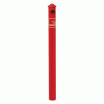 POTELET CENDRIER Ø 76 MM POMMEAU AGORA - ZINC ROUGE 3020 - PROCITY
