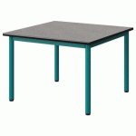TABLE MALIBU 80X80CM T2 4P STRA BÉTON F186/NOIR BLEU 5018