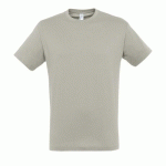 TEE-SHIRT PERSONNALISABLE HOMME EN COTON GRIS CLAIR
