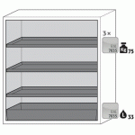 ARMOIRE SÉCURITÉ S-PEGASUS-90 S90.129.120.WDAC JAUNE - ASECOS