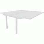 BENCH 2 POSTES 180X163CM SUIVANT BLANC BLANC PARTAGE