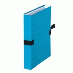 LOT DE 10 - CHEMISE EXTENSIBLE SANS RABAT EXACOMPTA FOREVER À BOUCLE DOS 13 CM BLEUE