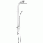 COLONNE DE DOUCHE BLANC ET CHROMÉ AVEC PORTE-SAVON - MADAGASKAR SCHÜTTE