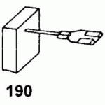 JEU DE 2 CHARBONS 5 X 8 X 18  POUR BOSCH