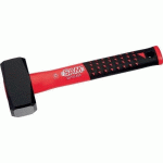 MASSETTE CARRÉE - TÊTE FORGÉE - MANCHE FIBRE DE VERRE - LONGUEUR 252 MM SAM OUTILLAGE