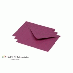 PAQUET DE 20 ENVELOPPES POLLEN 125X138MM 120G/M² - FRAMBOISE - LOT DE 4