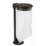 SUPPORT SAC POUBELLE SUR PIED ROSSIGNOL COLLECMUR EXTRÊME GRIS AVEC COUVERCLE 110 L
