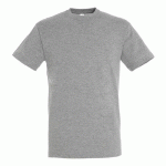 TEE-SHIRT PERSONNALISABLE ACTIVE 190G ADULTE GRIS CHINÉ