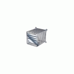 GRILLE DE PROTECTION TERMINAL HORIZONTAL AVEC DÉFLECTEUR INOX 80/125 ET 60/100 - UBBINK - 200201