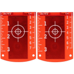 8PCS LASER LEVEL MAGNETIC RED TARGET INFRARED WALL MOUNTED GEOPHONE TARGET REFLECTOR WITH MAGNET