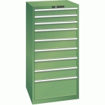 ARMOIRE VERT 717X725X1450 AVEC 9 TIR. 75KG _ 78.311.030 - LISTA