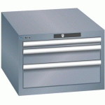 ARMOIRES À TIROIRS GRIS 564X725X383 AVEC 3 TIROIRS 75KG - LISTA