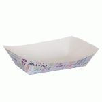 BARQUETTE 2400 G PAROLE 17X9.5X6.5 CM CARTON BLANC (VENDU PAR 100)