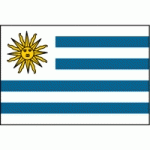DRAPEAU URUGUAY : DIMENSIONS - 60 X 90 CM
