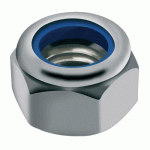ÉCROUS DE SÉCURITÉ HEXAGONAUX - BAGUE POLYAMIDE - INOX A4 - DIAMÈTRE 14 - 50 PIÈCES ACTON