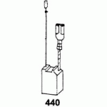 JEU DE 2 CHARBONS 6.3 X 10 X 19  POUR HILTI