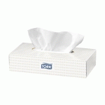 LOT DE 10 - TORK MOUCHOIRS DOUX BLANCS F1, PREMIUM, 2 PLIS, 100 FEUILLES