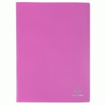 PROTÈGE-DOCUMENTS EN POLYPROPYLÈNE 5/10E OPAK POCHETTES CRISTAL 120 VUES - A4 - ROSE - LOT DE 8