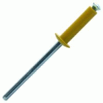RIVETS TÊTE PLATE LAQUÉE JAUNE Ø 4