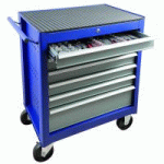 SERVANTE 6 TIROIRS AVEC TAPIS - 235 OUTILS
