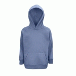 SWEAT PERSONNALISABLE ENFANT COTON ORGANIQUE BIO BLEU