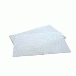 100 FEUILLES ABSORBANTES 50X40 - BLANC- POUR HUILES ET HYDROCARBURES